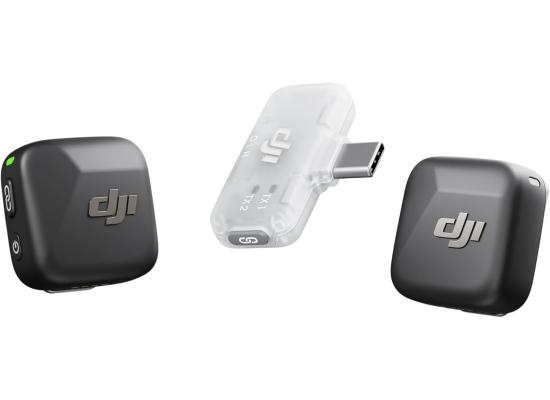 DJI Mic Mini (2 TX + 1 Mobile RX), Wireless Lavalier Microphone for iPhone 17/16/15 & Android/PC/Tablet, Plug-and-Play, 300m Transmission, Ultralight, Active Noise Cancelling, YouTube, Vlog, Streaming